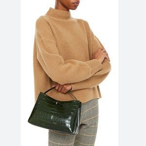 Wandler Ava Tote Green Leather Shoulder Bag